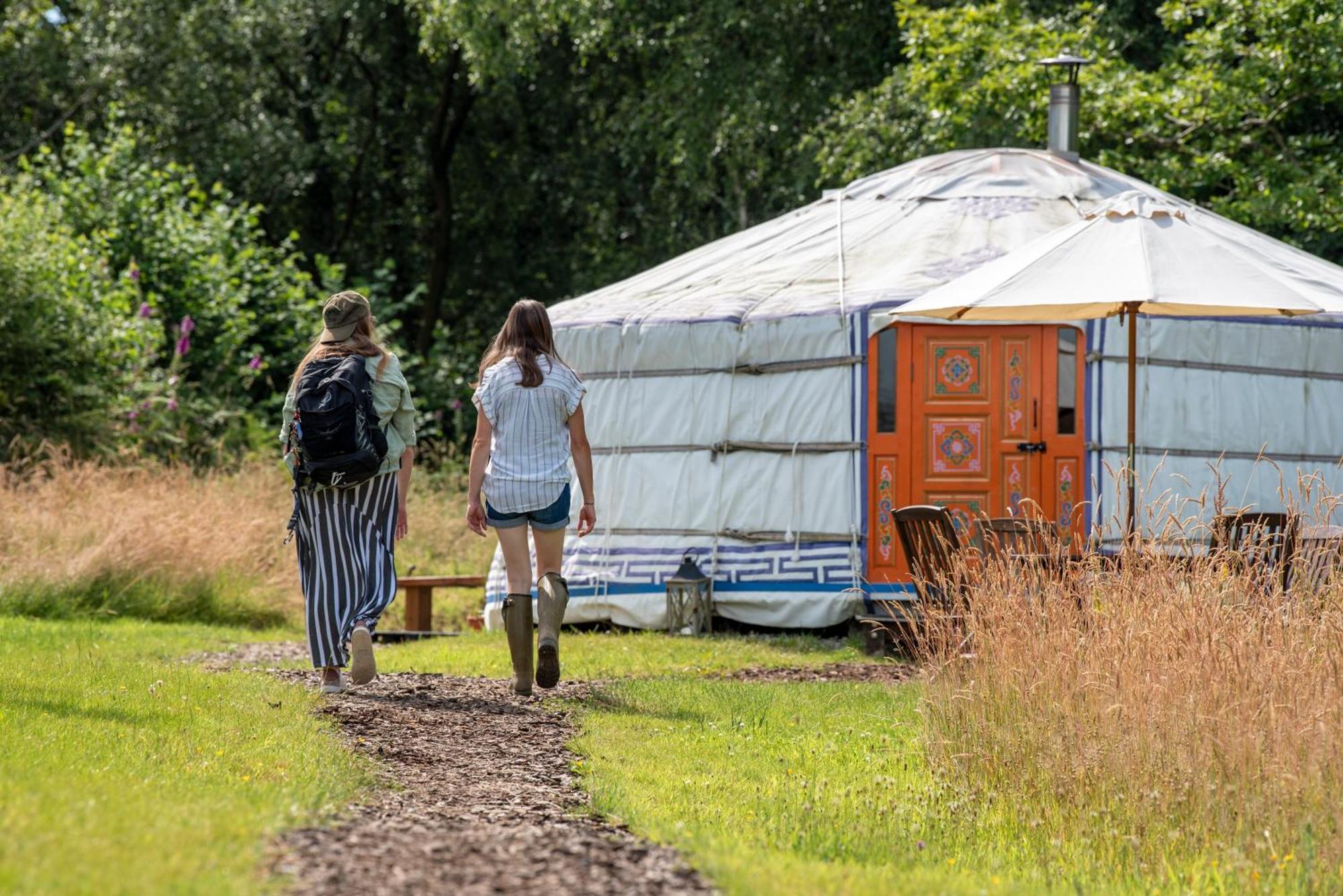 Gilfach Gower Farm Luxury Yurt With Hot Tub Hotel Ammanford Buitenkant foto